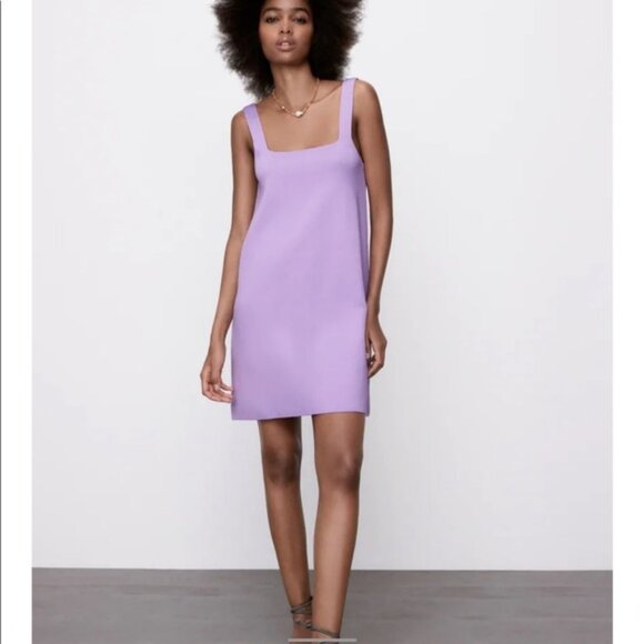 Zara Lilac Knit Dress Size S - Picture 1 of 6